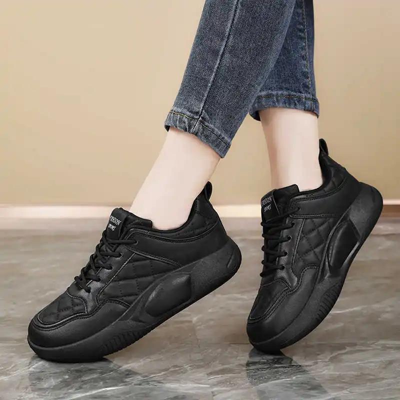 Fashion Zimni Thin Heel High Woman Sneakers Wholesale To Resell Shoes Summer Long Boots Sport Cheaper Cute Design Tines Krasovki