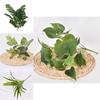 Plant Wall Faux Greenery With Multiple Leaf Types For Home Decoration And Event Backdrops