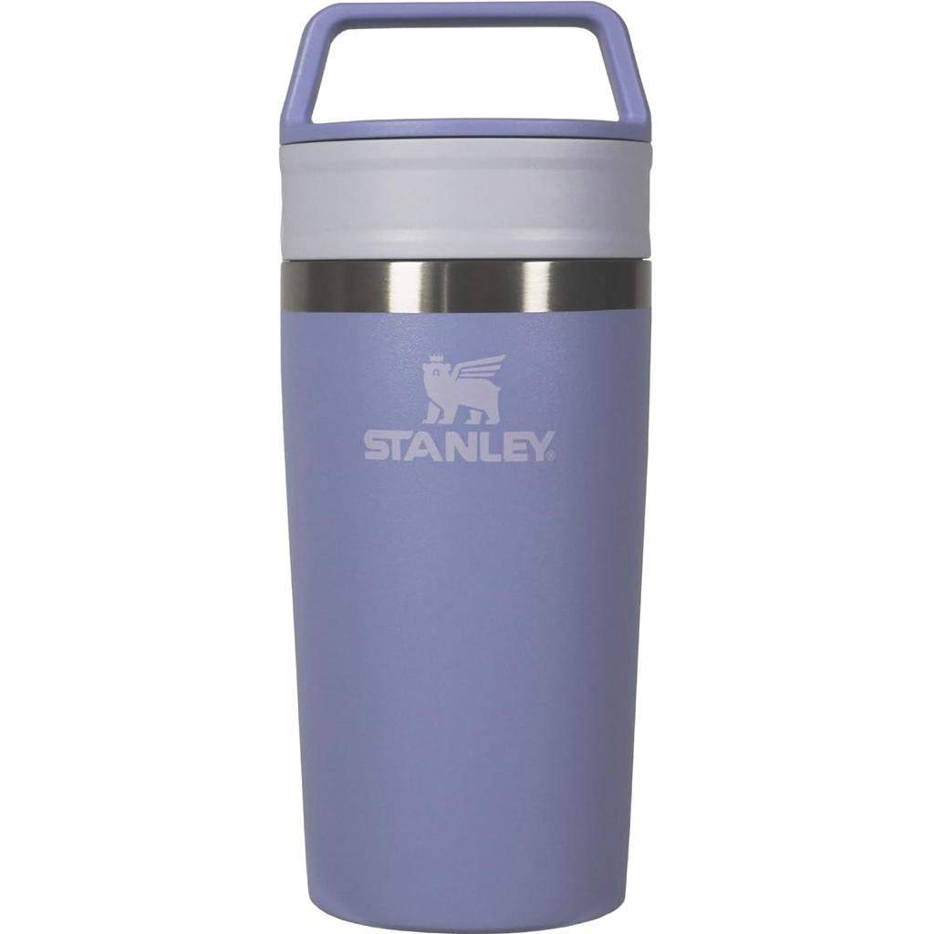 STANLEY Cafe To Go Vacuum Hydrangea Insulates Hot and Cold Stainless Steel Dishwasher Warranty Japanese Mug, 0.35L, Design, Water, Mug, Tumbler,