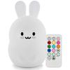 Children's Night Light Rabbit LED Silicone Lamp – USB Rechargeable and Remote Control