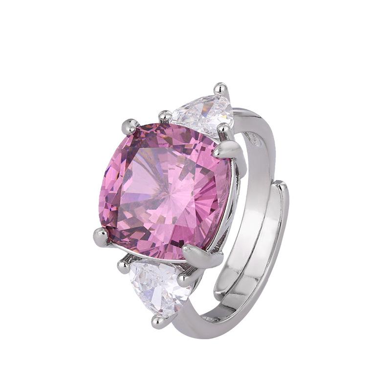 Jewelry Copper Bottom Gold-Plated Simulation Bird'S Nest Cut Dry Rose Retro Temperament Set Main Stone 12 * 12