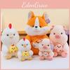 Dog Pig Fox Plush Toy Stuffed Animal Doll Cartoon Decoration Kids Gift Cute