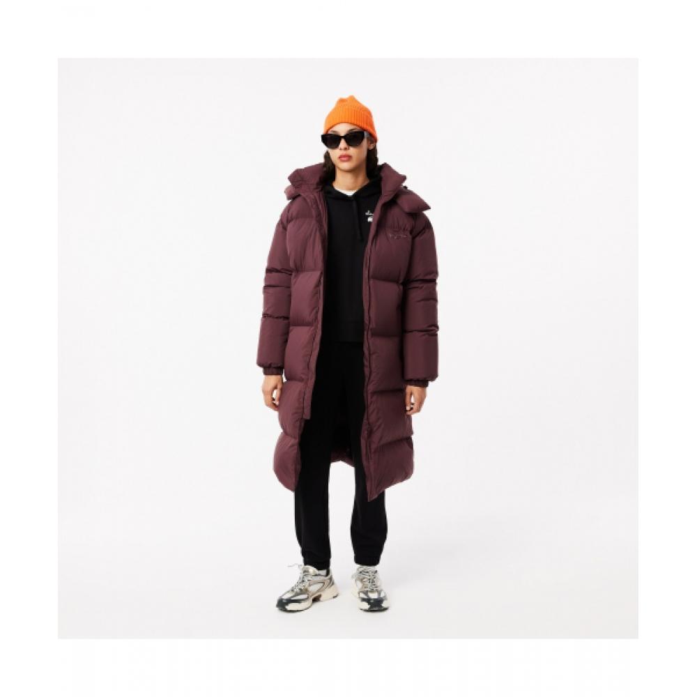Lacoste Women S Graphic Point Hooded SweatShirt [black]