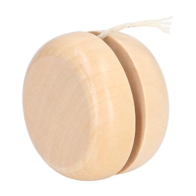 4Pcs Wooden Yoyo Small Size Portable Premium Durable Wood Unfinished Surface DIY YoYo Plain Wooden YoYo
