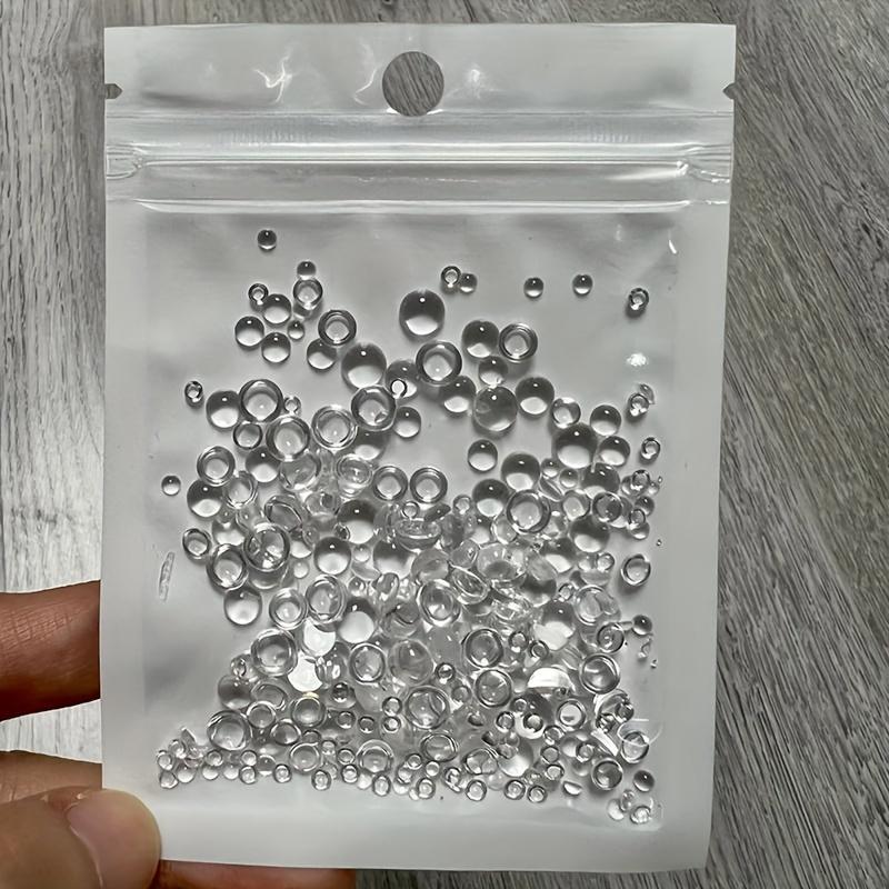 

Clear Water Droplet Beads • 350pcs • Glossy Finish • DIY Crafts, Scrapbooking, Card Making • Assorted Sizes 3mm–6mm