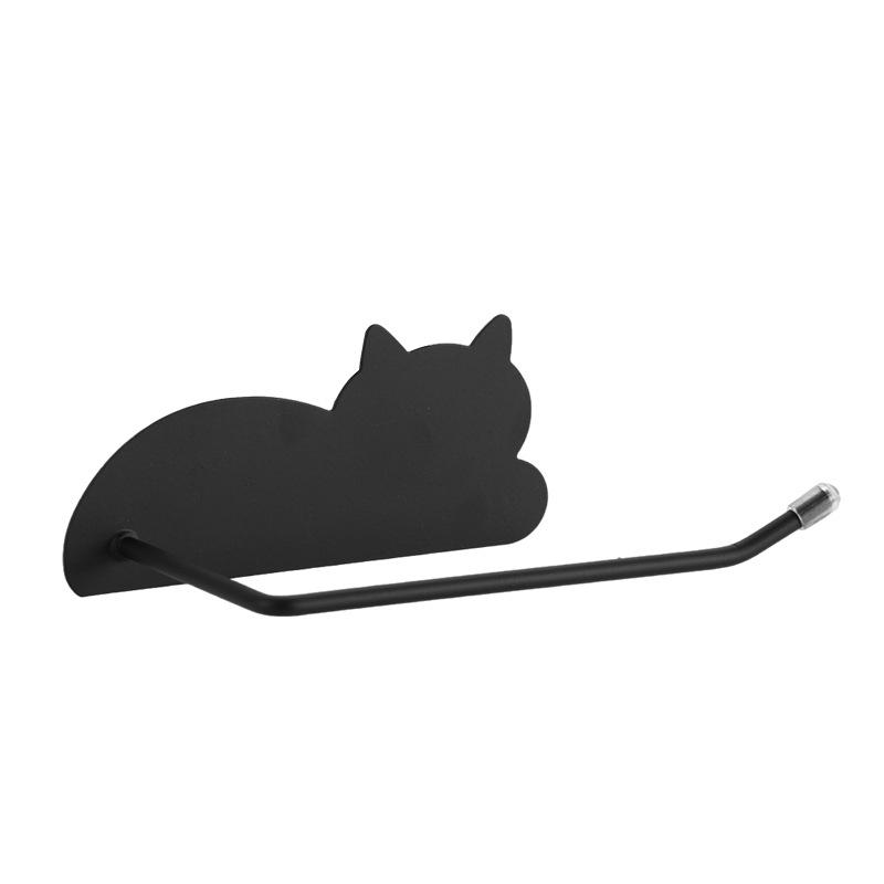Cat Non-punching Lazy Rag Rack Toilet Paper Cling Film Wall-mounted Storage Rack Kitchen Stainless Steel Paper Towel Stand New 2880₽