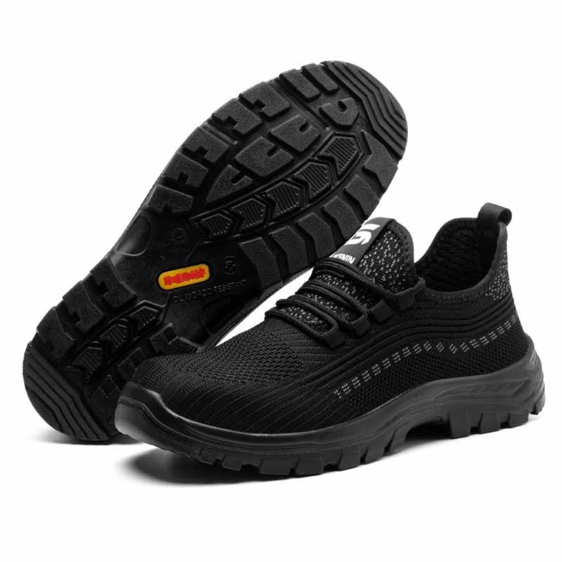 

Oulylan Work Men Boots Industrial Shoes Work Sneakers Safety Shoes Men Steel Toe Puncture-Proof Safety Boots Shoes 45
