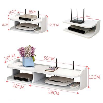 Punch-free Living Room TV Wall Set-top Box Rack Rack Router Storage Box