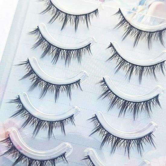 Yuejiao Niang Little Devil Natural Full Strip False Eyelashes - Big Eyes 009