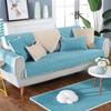 Soft Velvet Sofa Cover Solid Colour Thickened Living Room Sofa Cover Warm Jacquard Non-Slip Plush Sofa Back Cover Armrests Cover