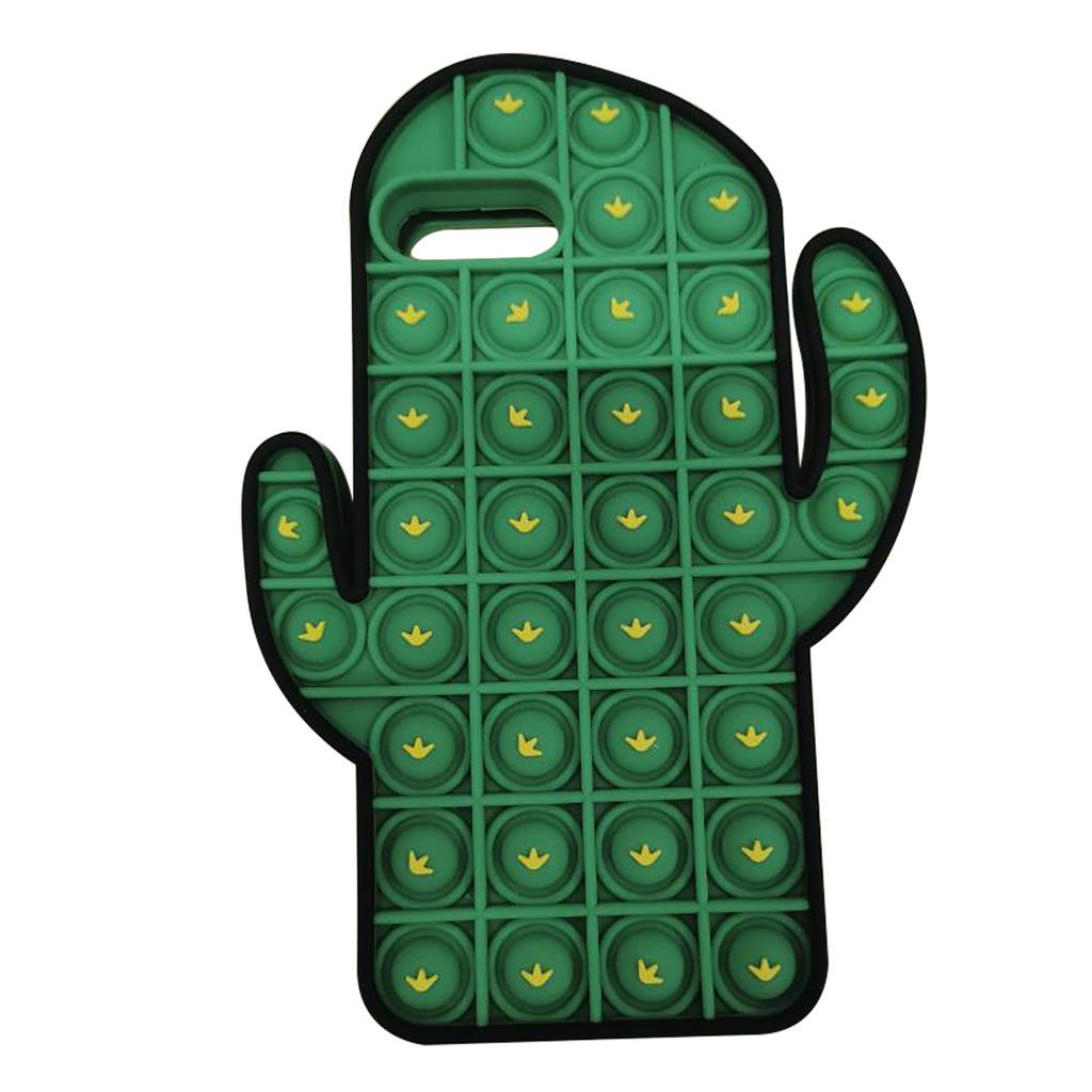 Stress Toys Cactus Phone Case For 7/ 7plus Push Bubble