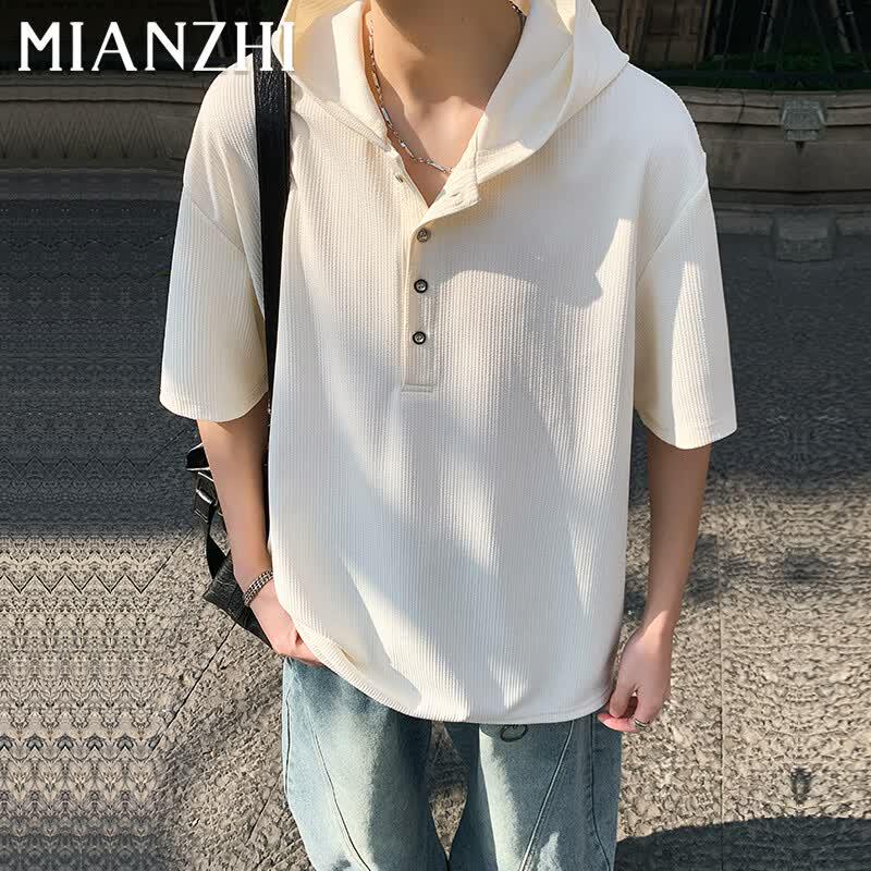 

Men s Breathable Hooded Short Sleeve T-Shirt XL