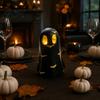 Niche Home Decor Halloween Ghost Decoration, Cute Light Up Figurine, Spooky Resin Room Accessories Statue with LED for Shelf Mantel Indoor Gift