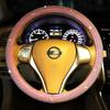 1 pc  Car steering wheel cover pink full diamond inlaid diamond hot diamond without inner ring steering wheel cover