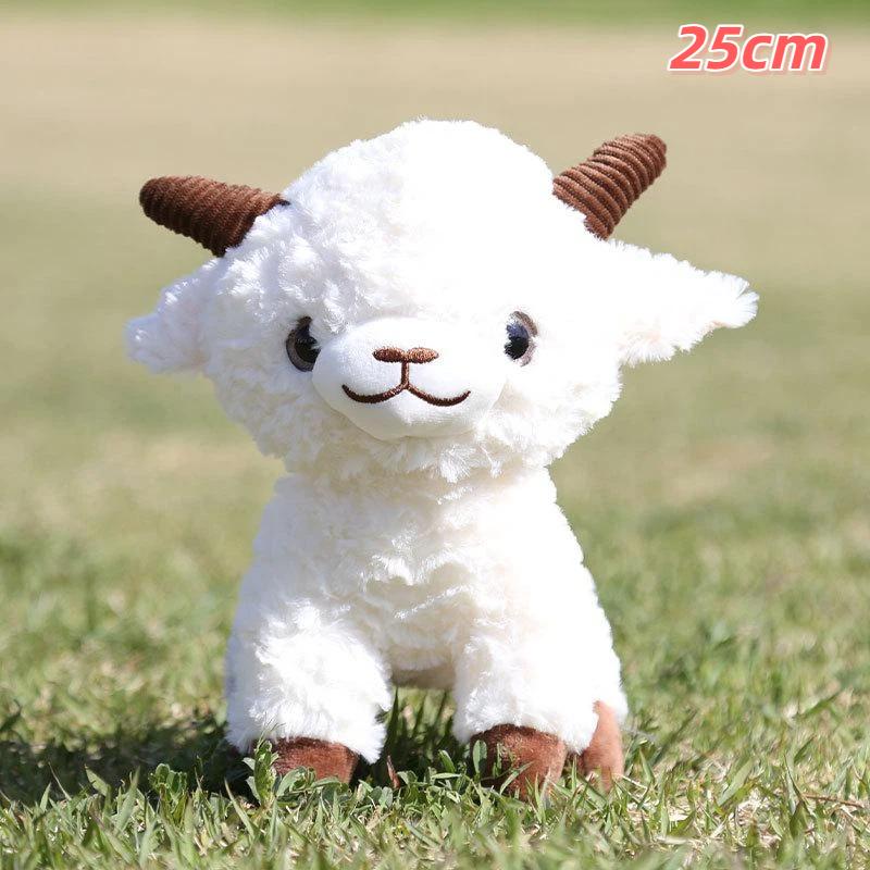 Cute Fluffy Sheep Stuffed Doll Standing Posture Big Eye Plush Toy 11/15/25Cm Suitable For Baby Sleep Companion Gift