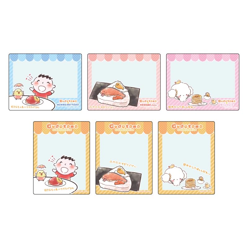 

Gudetama 02 Collaboration Series [Иллюстрация из графического искусства] Акриловая коробка из 6 карточек