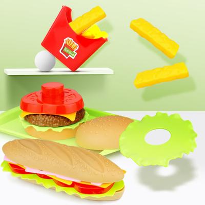 Simulation Hamburger Frites Fast Food Modèle Cuisine Jeu d'Imitation Enfants