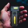 Magnetic LED Flashlight Compact Torch USB Rechargeable EDC Pocket Flashlight Portable Work Light for Outdoor Emergency