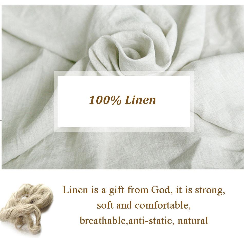 100%Linen Tablecloth, Natural Durable Material Rectangle Dust-Proof Table Cover,for Kitchen Dinning Party Tea Table Decoration