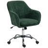 Snow Flannel Office Chair - Dark Green