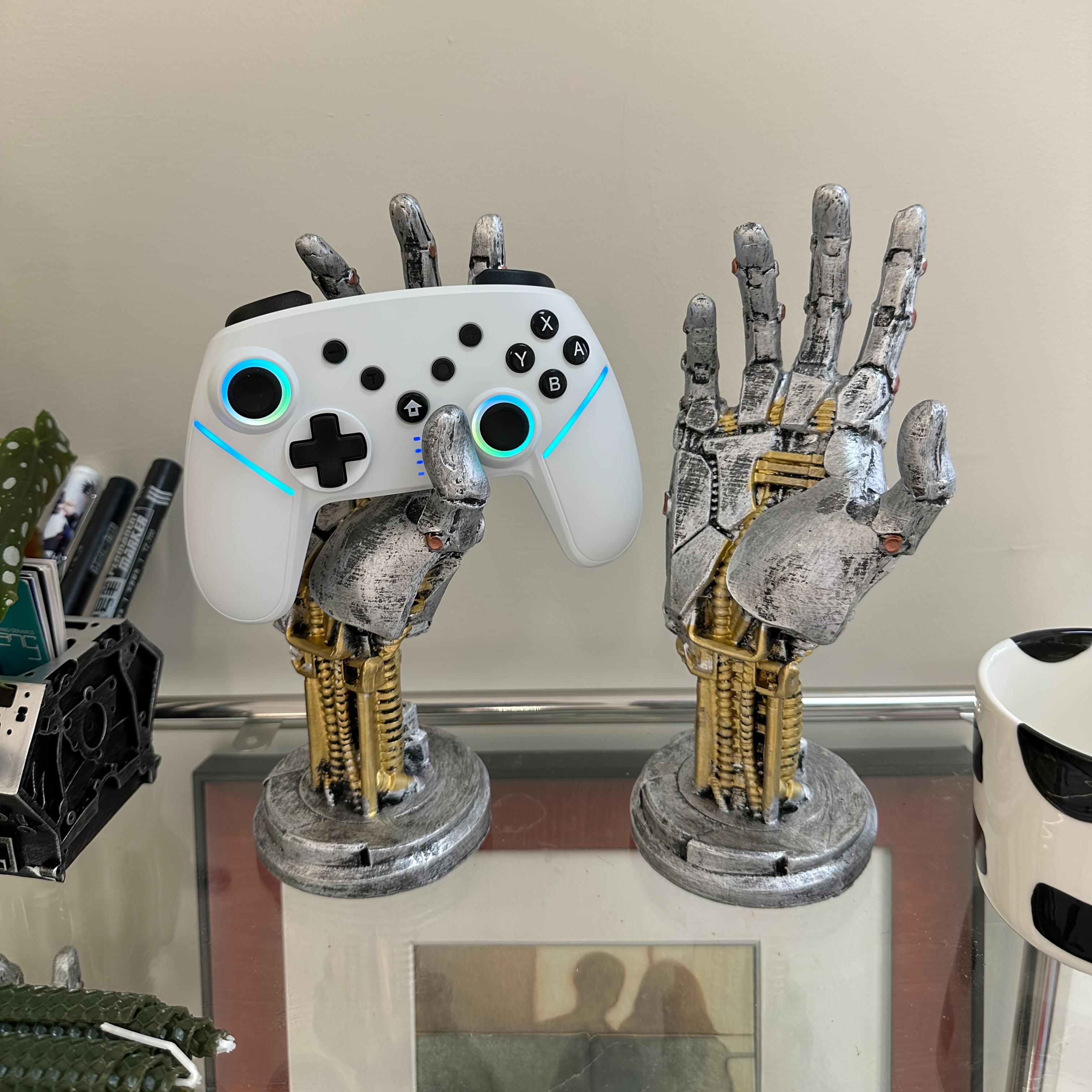 

3D Cyberpunk Game Controller Stand | Multi-functional Desktop Organizer, Suitable for Controllers and Mobile Phones, Ideal Gift for Gamers