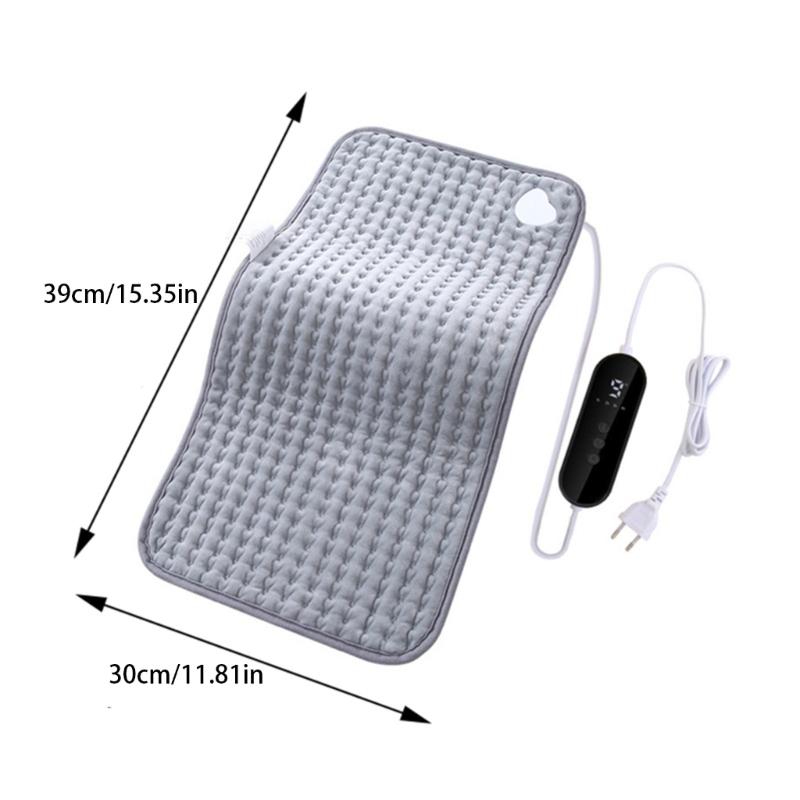 Soft Fleece Electric Warming Pad 30-65℃ Adjustable Heat Setting Auto Temperature Regulation