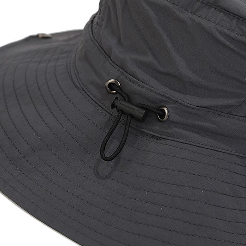 Letní pánský klobouk bucket venkovní UV ochrana široký okraj Panama Safari lovecký turistický klobouk síťovaný rybářský klobouk