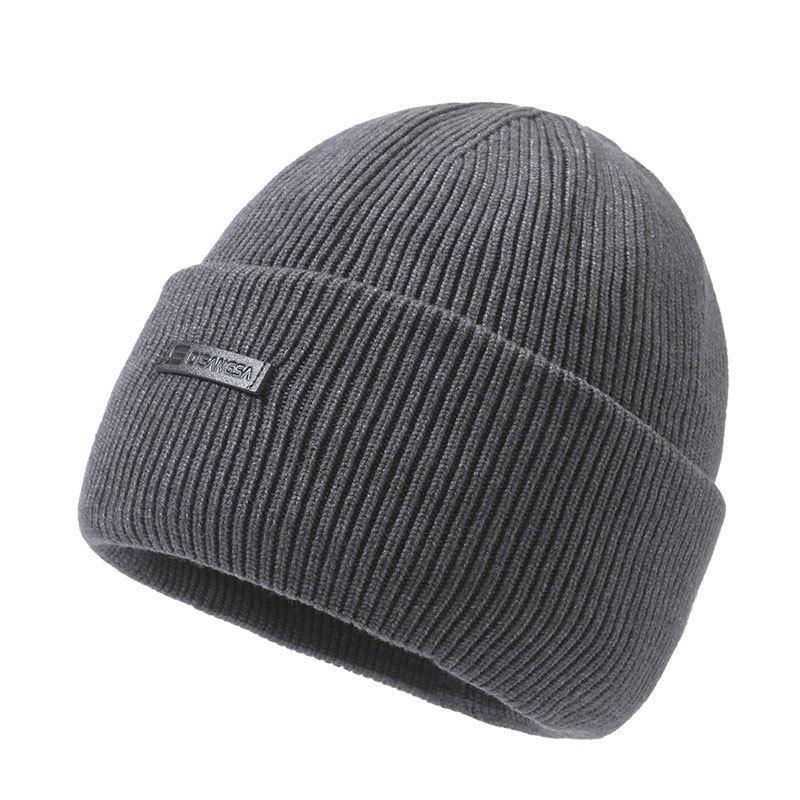 Knitted Hat With Embroidered Letters For Winter Outdoor Cycling And Cold Weather Comfort