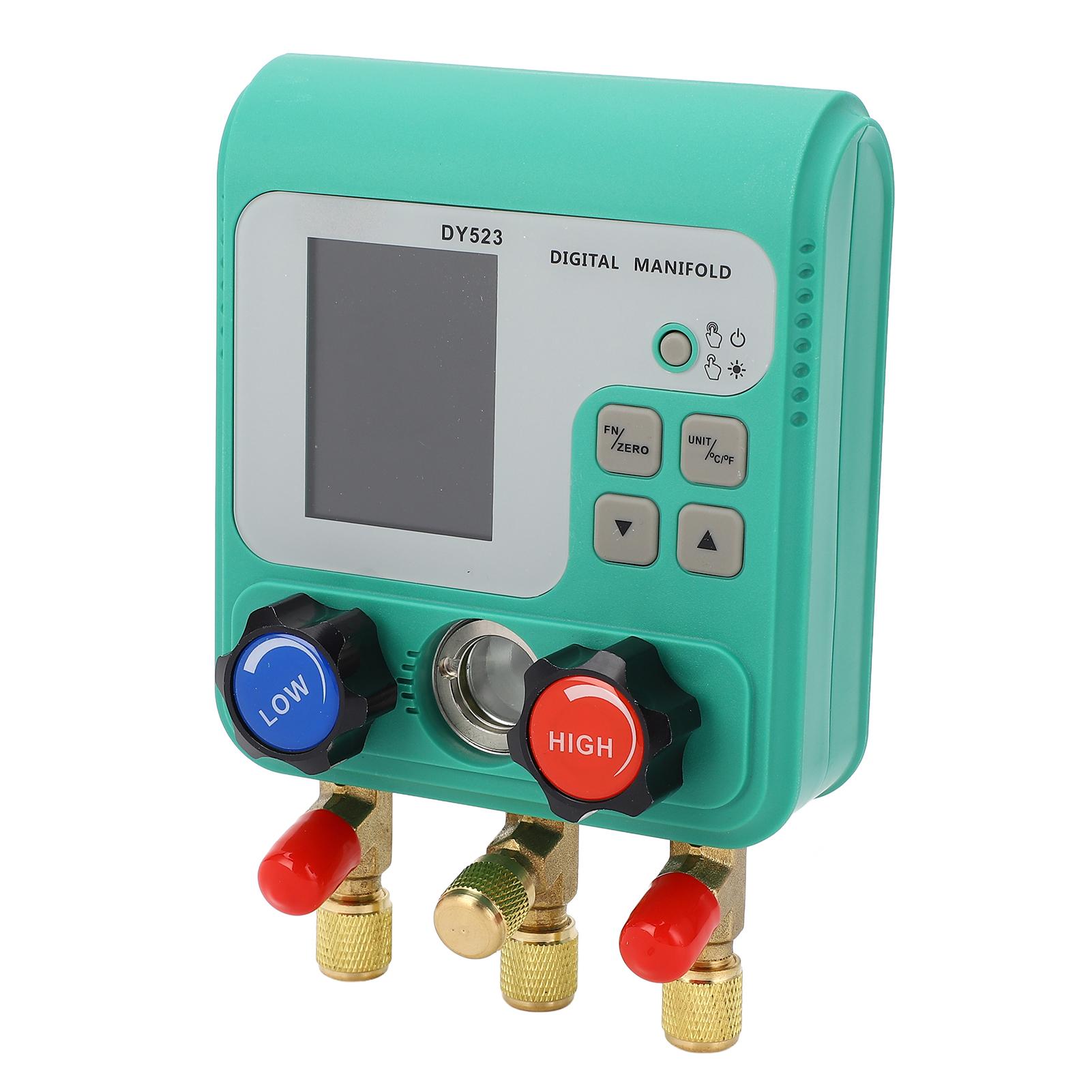 

Car HVAC Gauge High Accuracy Dual Pressure Detecting Air Tightness Test Digital Manifold Gauge