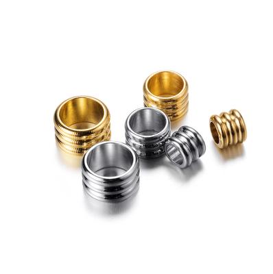 20 szt./partia Otwór 3/5/6 mm Stal Nierdzewna Duży Otwór Koraliki Dystansowe Do DIY Naszyjnik z Zawieszkami Bransoletka Tworzenie Biżuterii Elementy Montażowe Akcesoria