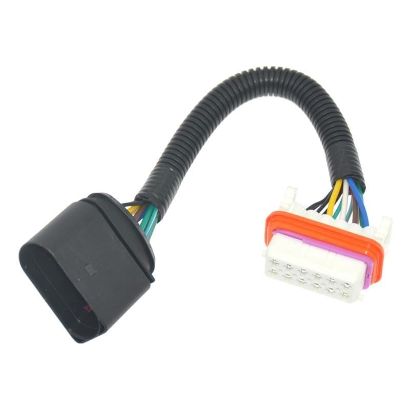 12 Pin Headlight Adapter Cable Vehicle Headlamp Wiring Harness Cable Cord Assembly Replace for 7L6971071A Front Lights R6FB
