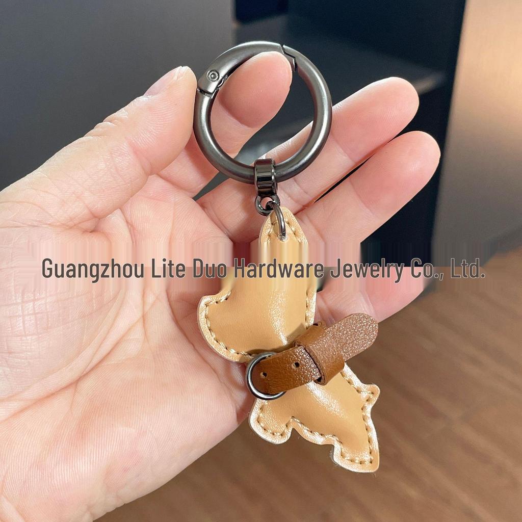 Handmade French Bulldog Pendant: Cute, High-Grade Keychain Accessory for Couples