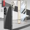Samsung Z Fold 7 Electroplated Transparent Magnetic Protective Case