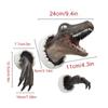 Dinosaur Wall Mounted Sculpture 3D Wall Bursting Hanging Dinosaur Head Resin Dinosaur Head With Claws Home Decor