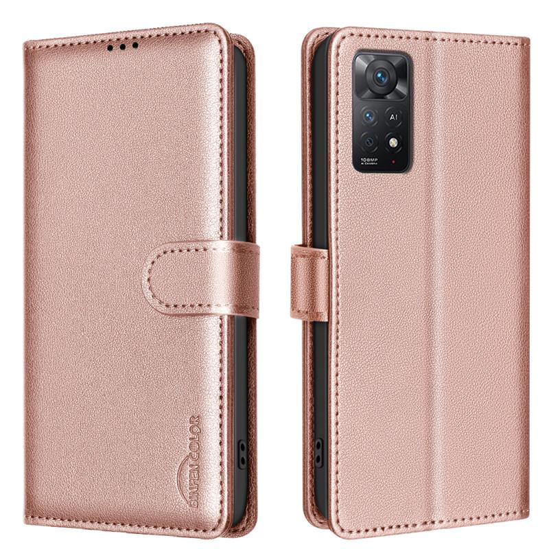 Wallet Flip Anti-theft Case For Xiaomi Redmi Note 11 Pro 4G 11S Note11 Pro 11Pro 5G Leather Cover RFID Blocking Protective Bags