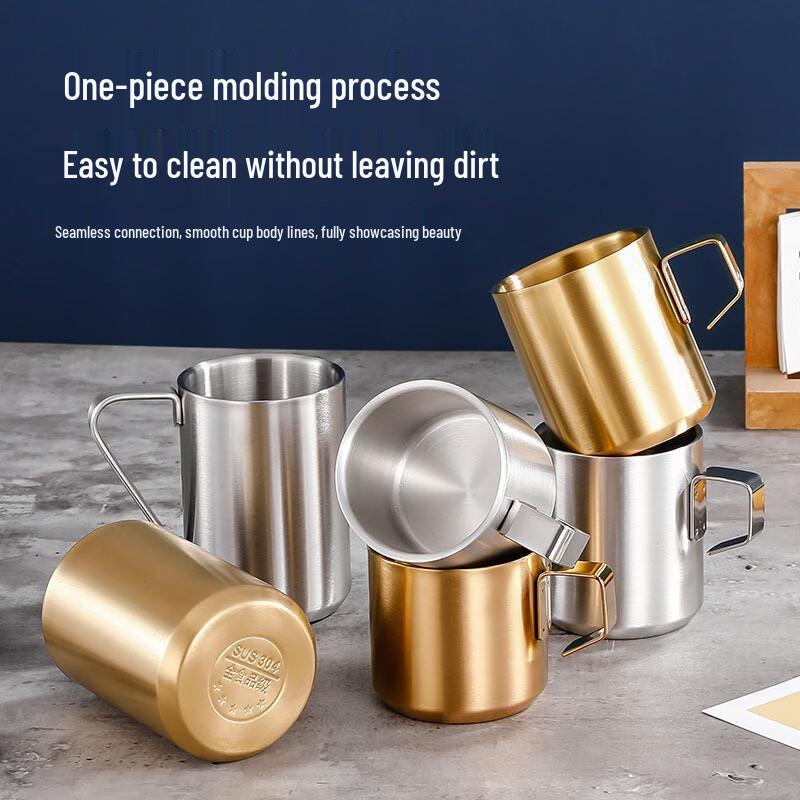 Cmaos Double-Layer Stainless Steel Coffee Mug