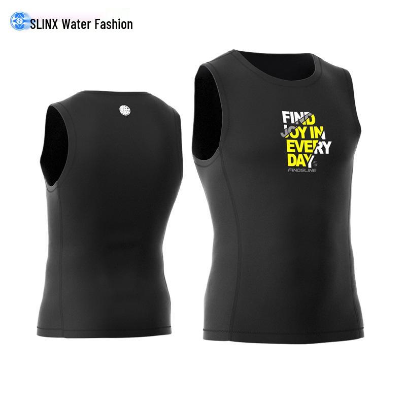 SLINX Men's Super Elastic CR Warm Sleeveless Diving & Surfing Vest