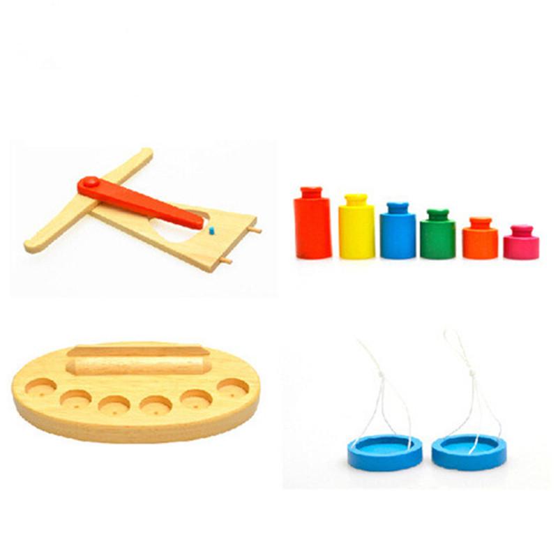 Montessori Holzwaage für Kinder - Pädagogisches Mathe-Entwicklungsspielzeug