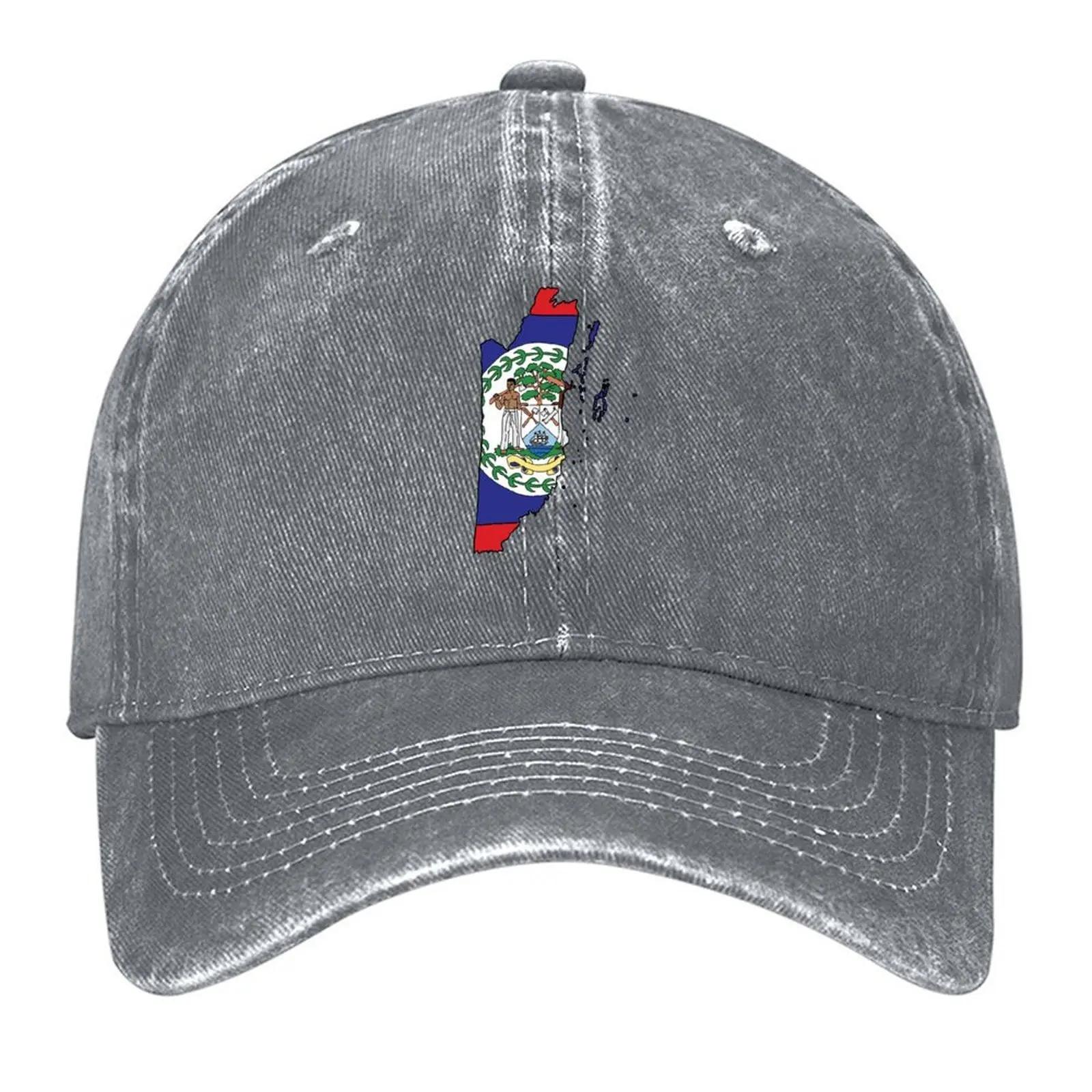 New Belize country shape flag Baseball Cap Anime Hat beach hat winter hats for Unisex Bobble Hat Girl Unisexs