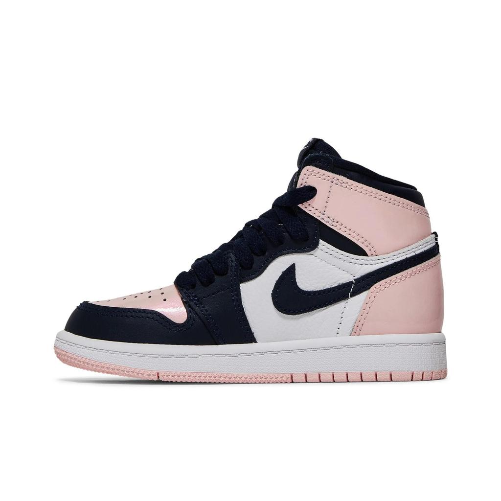 Air Jordan 1 Retro High OG SE PreSchool 'Bubble Gum' (Unisex) Atmosphere / White / Laser Pink / Obsidian Kids' Basketball Shoes CU0449 641