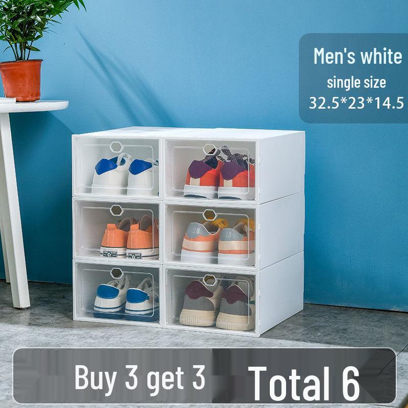 Foldable Transparent Shoe Box - Space-Saving, Dustproof & Moisture-Proof Storage Solution