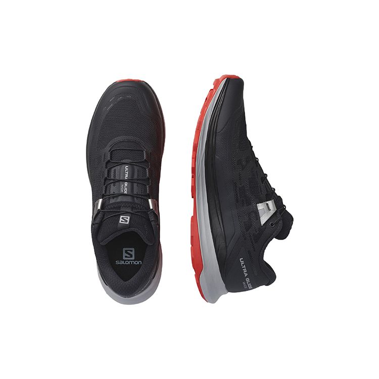 SALOMON Ultra Glide 2 Comfortable Durable Mesh Trail Running Shoes Men Sneakers Black 416087