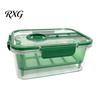 Leakproof Salad Container Crisper Box, with Mesh Drain Strainer, Tofu Whey Refrigerator Organizer Bin Separation Food Container, for Fresh Fruit