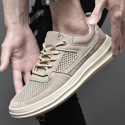 Sommer Outdoor Sportschuhe Echtes Leder Herrenschuhe 2025 Freizeitschuhe Designer Sneakers Schuhe Mode Mesh Atmungsaktive Schuhe
