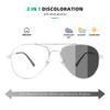 Pilot Glasses Men Trend Blue Film Reading Glasses for Men Glass Myopia Lenses Photochromic Women's Eyeglasses Reader Sunglasses