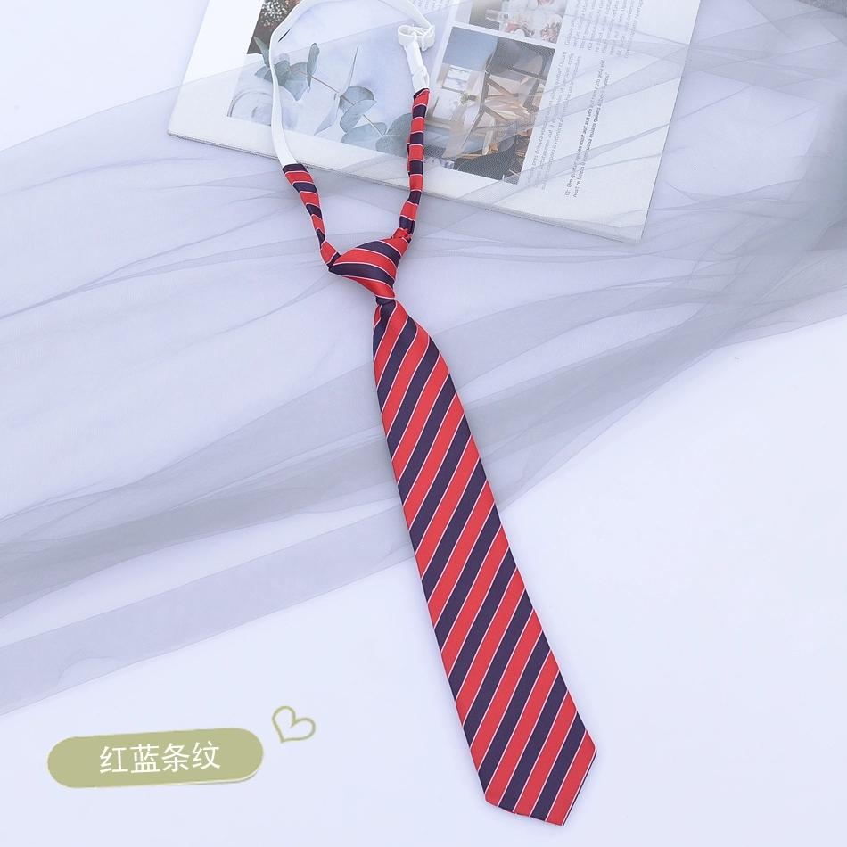 Preppy Chic JK Ties Women Young Girls Striped Necktie Retro Badge Brown Lazy-tie College Student DK Uniform Shirt Dress Cravat