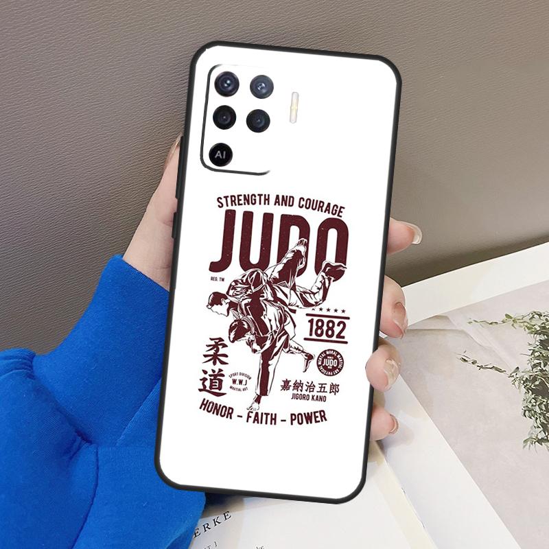 Japanese Martial Arts Judo Case For Oppo A77 A57 A17 A60 A80 A40 A74 A54 A94 A78 A98 A18 A38 A58 A96 A76 A16 A15 A5 Pro