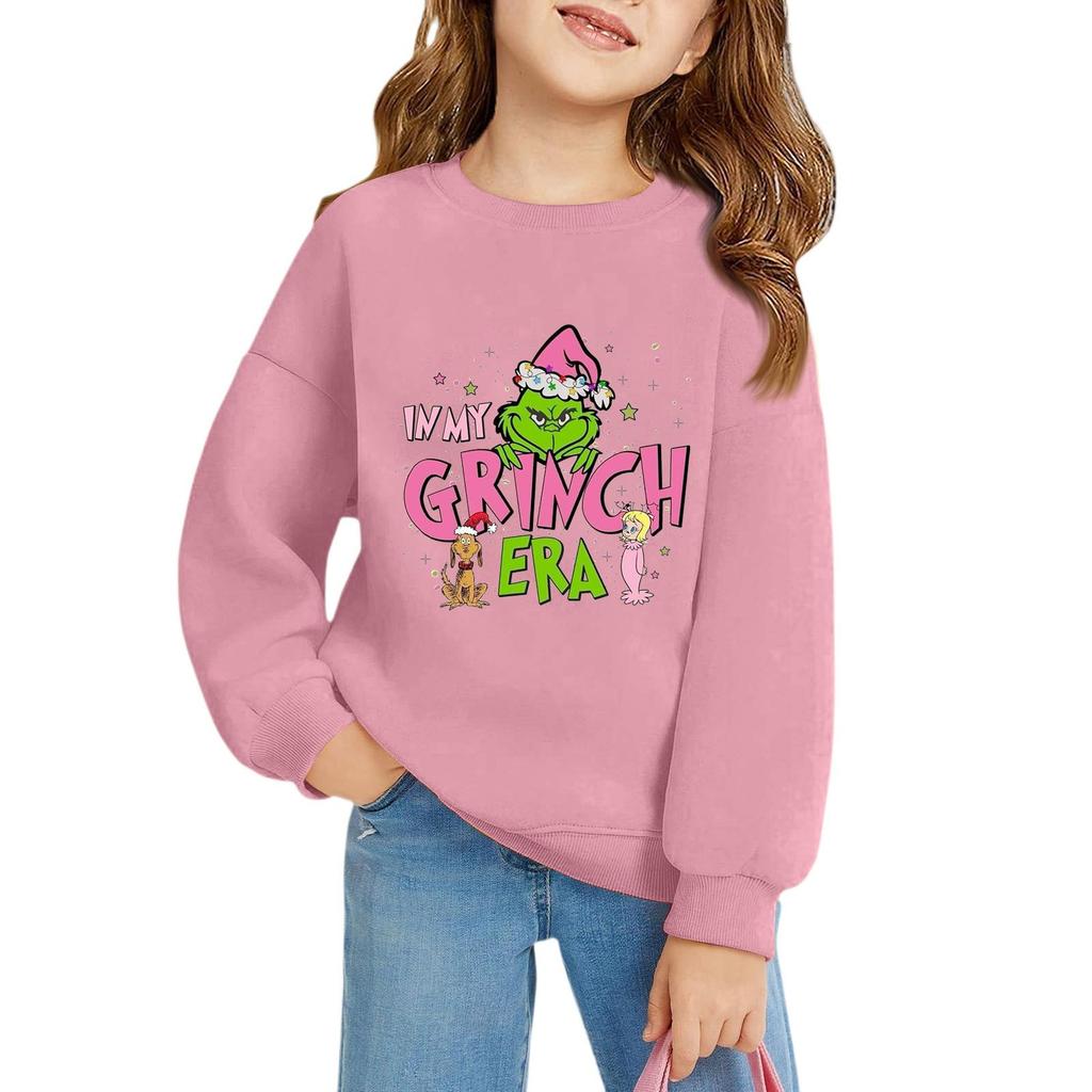 Weihnachtstag Mädchen Rundhals-Pullover für Kinder Bedruckte Baby-Tops