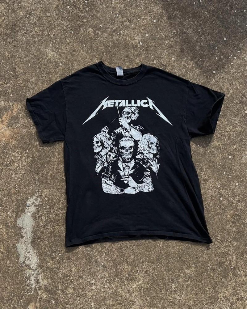 Metallica Skull Tux Reprint Black Unisex S-4XL Unisex T-Shirt