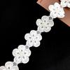 Eugen Yarn Embroidery Lace Beads Barcode Decoration, Five-Leaf Flower, Wedding Dress Diy Accessories